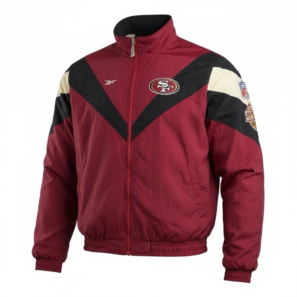 VTG REEBOK San Francisco 49ers 1996 NFL Jacket Men's Size Medium Pro Line Bomber